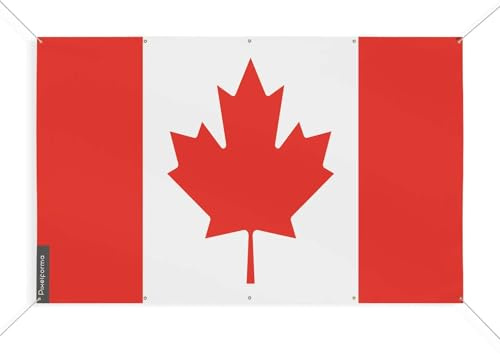 Bandiera Canada 10 occhielli in diverse misure, 130 x 195 cm