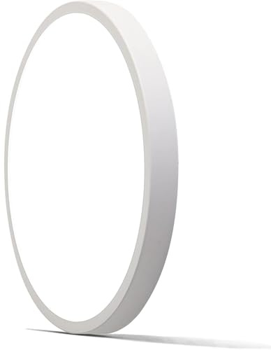 AIRUI Rond LED Plafond Contemporain Super Mince Lampadaire Blanc Monture à Chasse d'eau éclairage Au Plafond pour Salle De Bain Couloir Entrée Hall(40cm/15.8in,Cool White, 6000K)