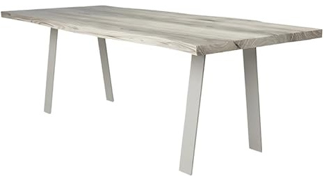 modernLOFTart Tischbeine Metall Tischkufen 2 Stück in V Form - Tischgestell Metall aus 1cm Dickem Flachstahl Gefertigt - Tischfüße für Esstisch, Schreibtischbeine, Konferenztisch Füße