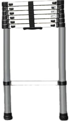 Heavy-Duty Telescoping Ladder,Folding Aluminium Extension Stepladder,Adjustable Height Ladder,for Repairing Home Cleaning(2.7 meters)