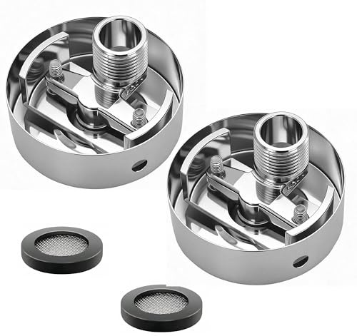 2 piezas ajustable ducha adaptadores (1/2 – 3/4) | 0–40° ajustable S-acoplamiento, fácil de montar, corrige fugas en válvulas de agua