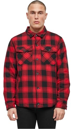 Brandit Lumber Jacket, Farbe: red/black, Größe: 5XL