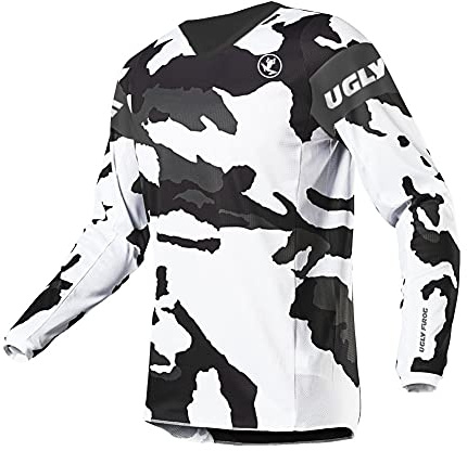 UGLY FROG Fahrradbekleidung Winter Fleece Warm Element Jung Mode MX Jersey Shocker Farbe Motocross Enduro Cross Motorrad Downhill Shirt Langarm Motorräder Schutzkleidun Innen