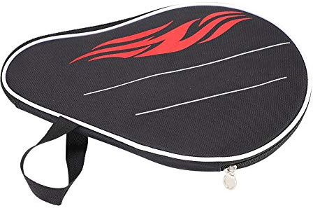 Keenso Pong Paddle Bag, Table Tennis Bat Case Pocket Table Tennis Paddle Racket Cover with Balls Pouch