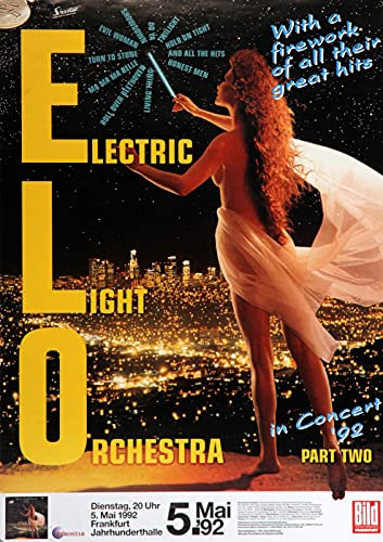 Premium Poster/Plakat | DIN A1 | Wanddeko | Live Konzert Veranstaltung » ELO Electric Light Orchestra - In Concert, Frankfurt 1992 «