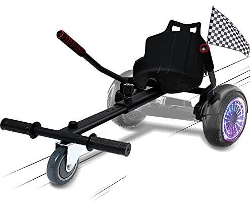 EINFEBEN Hoverboard Sitz,Kart Erweiterung für 6.5-10 Zoll Hoverboards, Sitzscooter für 2 Wheel Balancing,Scooter Verstellbarer Karting-Halterung geeignet für Erwachsene und Kinder