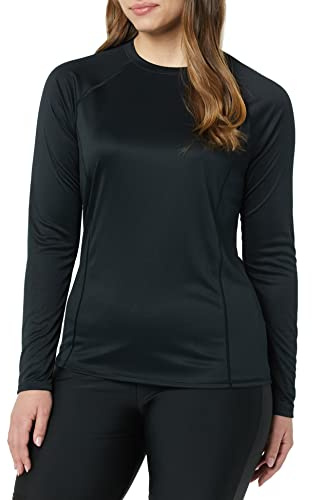 Amazon Essentials Women's AEW30160SS22 Rash Guard, Black, M (Manufacturer Size:12)