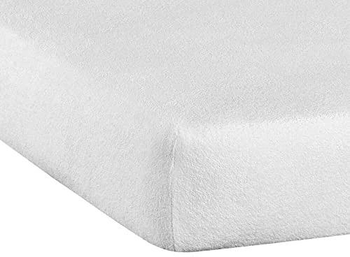 Casa da Laura | Coprimaterasso in Spugna, Elasticizzato e Confortevole - Super King Size (Letto 200 x 200 cm) - 80% Cotone / 20% Poliestere - Coprimaterasso Morbido