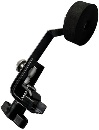 Dickly Drum Dämpfer Dämpfer Metall Filz Drum Dämpfer Externe Klemme Internes Tone Control System Einfache Installation Snare Drums Mute Pad, Schwarz
