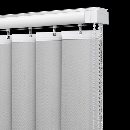 FENGSHOUU Vertikaljalousie Schiebegardine 89 mm Lamellenvorhang,Raumverdunkelnd Komplettset Jalousie,Blickdicht lichtdurchlässig,für Tür Fenster,Inklusive Montagematerial,Breite×Höhe (160cm x 200cm)