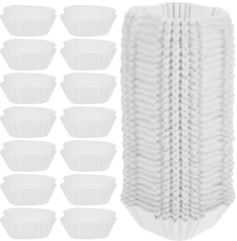 Ciieeo 1000pezzi Pirottini Per Cupcake e Muffin Fodere Carta Bianca Per Torte e Dolci Per Feste e Celebrazioni Perfetti Per Pasticcerie e Cucine Domestiche