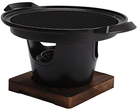 Petit Gril de Table en Aluminium, Fumée, Portable, Traditionnel Japonais, au Charbon de Bois, pour la Cuisine en Intérieur
