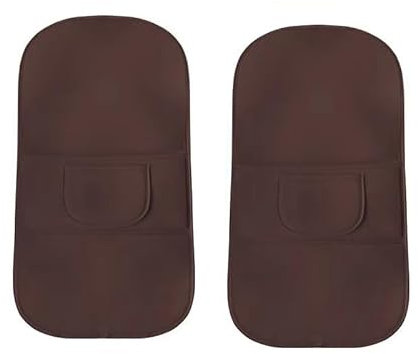 OTTSAN Auto Rückenlehnenschutz für VW Touran, Sitzschoner Auto Rückenlehne für Die Rückseite der Vordersitze Rücksitz Organizer Leder Wasserdicht Kick Pad Auto ZubehöR,B-2PCS