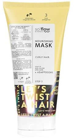 Nourishing Hair Mask För Lockigt Hår - Djupverkande Fuktmask För Curls - Återfuktande Behandling För Lockigt Hår - So!Flow Moisture Mask För Vitalitet Och Elasticitet
