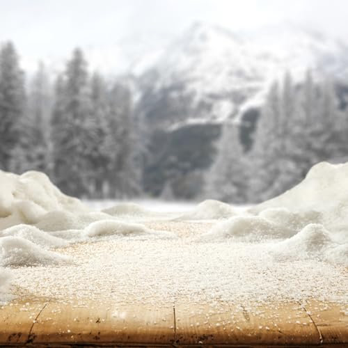 12.000 ml Bio Schnee - Organisch abbaubarer Kunstschnee aus Maisstärke - Organischer Kunstschnee biologisch abbaubar - Bio Schnee aus Mais - Bio Dekoschnee - Bio Kunstschnee Größe 12000 ml (12 Liter)