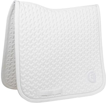 Kentucky Horsewear - Schabracke - Satteldecke Plaited 3D Logo - Dressur - Weiß