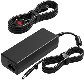 PowerPortnerLink 90W Charger Compatible with HP Pavilion DV7 Elitebook 8730w ProBook 6360b 2000 G72 Compaq CQ72 18 19 20 21 22 23 24 27 ProDesk/EliteDesk/Omni/Slimline AIO Desktop Power Adapter Cord