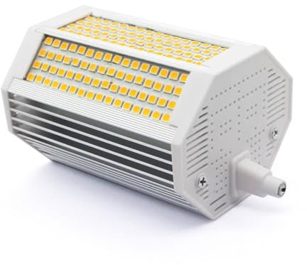 QIROGKC R7S 118 mm LED Maiskolben Ersatzlampe Halogen, 60 W 192LED dimmbar, 110 V/220 V, Lebensdauer von 50.000 Stunden, Warmweiß/Natur/Kaltweiß (2700 K-6500 K) – 1 Stück 60 W 220 V-240 V weiß