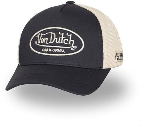 Von Dutch Baseballkappe mit Netz für Erwachsene, zweifarbig und gesticktes Logo LOFB