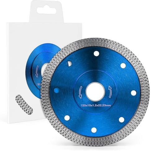 Flintronic Diamant Trennscheiben 125 mm,Diamanttrennscheibe, Fliesenscheibe | Extra Dünne, Universal Trennscheibe für Beton, Granit, Stein, Mauerwerk, Ziegel, zum Nass- oder Trockenschneiden