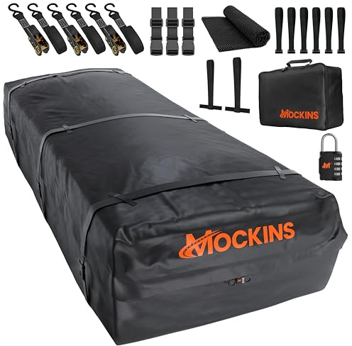 Mockins XXL 50 CuFt Heavy Duty Car Rooftop Cargo Carrier Bag 85x50x20