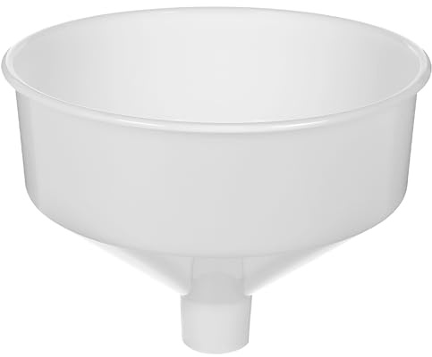 FOMIYES Embudo Grande de Plástico para Cocina, Boca Ancha y Superficie Lisa, 1 Unidad para Llenar Bebidas, Aceite y Líquidos en Hogar y Restaurante