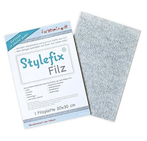 Farbenmix Stylefix-Filz 20 cm x 30 cm, Verstärkung beim Nähen, damit keine Öse mehr ausreißt