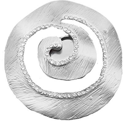 Treend24 Broche magnétique en forme d'escargot avec strass - Pour femme