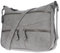 Christian Wippermann Damen Tasche Schultertasche Umhängetasche Crossover Bag Leder Optik Handtasche Hellgrau