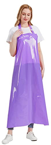 Nanxson TPU Waterproof Apron Lightweight Work Apron with Adjustable Buckle for Pet Bathing,Dishwashing,Butchers,Housework