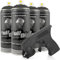 Genérico Pack Llantas Vinilo LIQUIDO Full Dip 4 Sprays Negro Mate