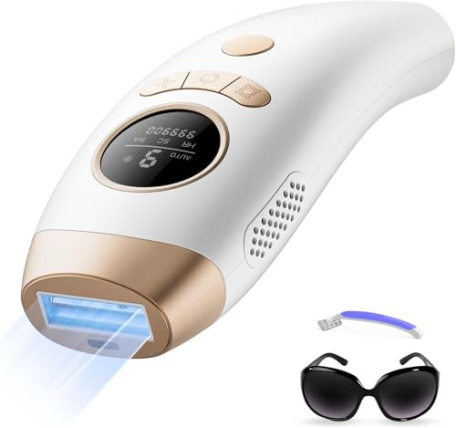 IPL-enhet hårborttagning laser 999,999 ljuspulser med funktion frysfunktion, permanent och smärtfri hårborttagningsanordning professionell för kropp armhålor ansikte bikinizon