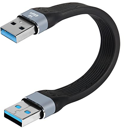 MEIRIYFA 10 Gbit/s USB-zu-USB-Kabel, USB 3.0 Kabel kurzes USB 3.0 Typ A Stecker zu Stecker USB Kabel kompatibel mit Festplatte, Laptop, DVD-Player