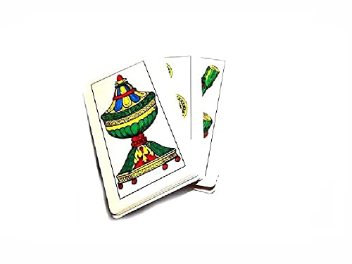 BLUSUPERSHOP MAZZO CARTE PIACENTINE GIGANTI 18,5X10 CM,SCOPA BRISCOLA SCOPONE SCIENTIFICO