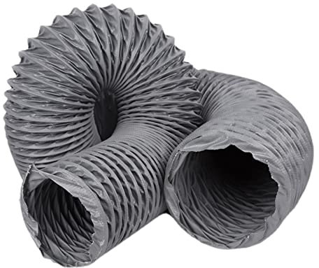 ZAQYCM Tuyau Evacuation 10M Tuyau D'évacuation 2.5 3 4 5 6 8 10 12 15 20 24 inch, Tube Flexible D'évacuation De Séchoir pour Hotte De Cuisinière, Salle De Bain Et Mécanique(125MM (4.9 inch))