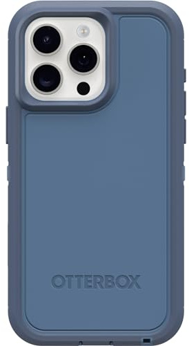 OtterBox iPhone 15 Pro MAX (ausschließlich) Defender Series XT Case, Baby Blue Jeans (Blau), ohne Bildschirm, robust, mit MagSafe-Kompatibilität, Lanyard-Befestigung