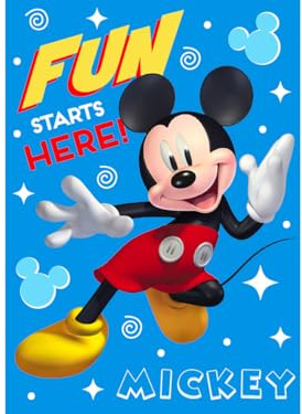 arlis Plaid in pile Mickey Disney 100 x 140 cm (Plaid Mickey Disney)