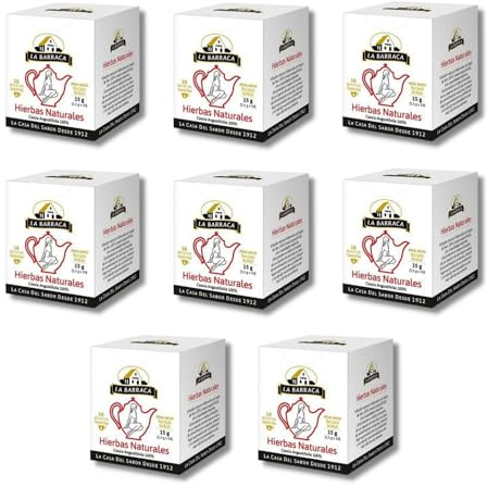 Infusión Hierbas Naturales 80 Bolsitas de La Barraca en 8 Cajas - Infusion Digestiva y Natural Cassia Angustifolia - Bienestar Intestinal con Hojas de Sen - Mejor Selección ENOVINOS