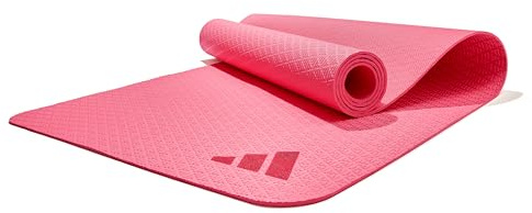 Adidas Yogamatte aus 50% recyceltem Material frei von PVC - rutschfeste und strukturierte Oberfläche (176 x 61 cm) für den perfekten Halt beim Yoga in 4mm / 6mm / 10mm