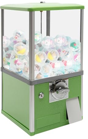 FJYAWEN Máquina Expendedora de Dulces, máquina Comercial Gumble, dispensador de cápsulas pequeñas Estable para Parque Infantil de supermercado,Green