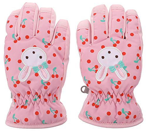 Happyyami 1paar Junge Mädchen Ski Fäustlinge Wasserfeste Winterhandschuhe Für Mädchen Isolierte Schneehandschuhe Mit Langen Bündchen Für Skifahren Und Outdoor-aktivitäten