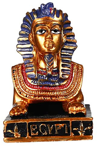 Zerodeko Ägyptische Sphinx Statue Aus Harz Desktop Dekoration Retro Büro Und Tischornament 12x6x9cm