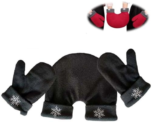 Paar Handschuhe, 3-teilige Paar-Winterhandschuhe, Pärchen-Liebhaber Hand in Hand Fäustling, Paar Vollfingerhandschuhe, Outdoor-Skihandschuhe, Weihnachtshandschuhe für Paare