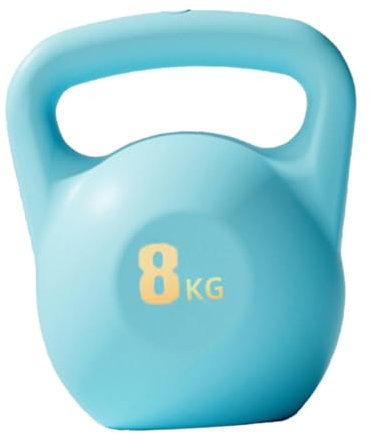 F Fityle Wassergefüllte Kettlebell, Fitness-Kettlebell, ergonomisches Körpertrainingsgerät, Pilates-Training, Wasser-Kettlebell für Fitness, Blau 8kg
