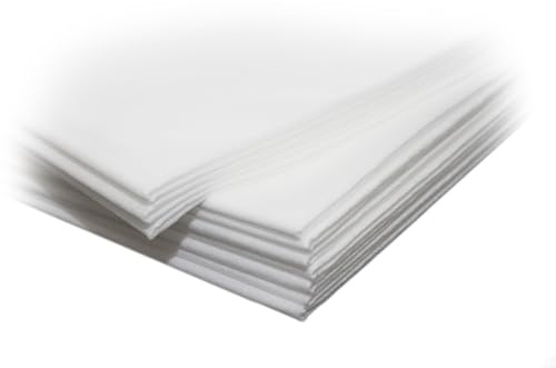 Mank Massageliegenauflagen waschbar aus PP Vlies Weiß, 75 x 200 cm, ca. 200x waschbar, 10 Stück, Liegenauflage für Massage oder Behandlungsliegen Praxis Auflagen