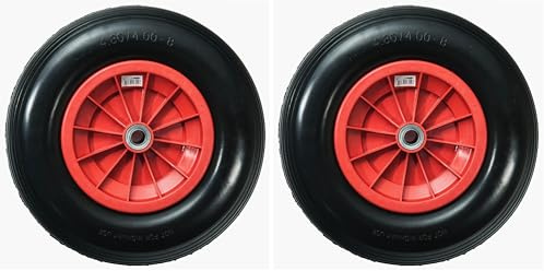 Roue increvable 15'' 385x75 WERKA PRO Alésage 25 mm (Lot de 2)