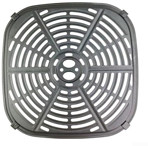Bandeja para freír al aire, bandeja de repuesto para freidora de aire, bandeja para parrilla de freidora de aire, para cocinar pizza, pasteles, pescado y verduras, 22,5 x 22,5 cm