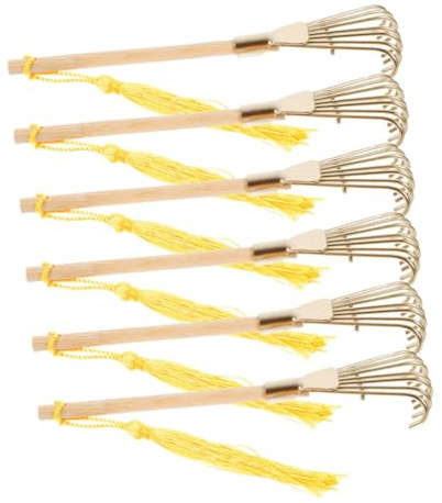 Toddmomy 6 Pièces Râteau pour Jardin Zen Mini Râteau à Dents Métalliques Portatif pour Jardin Zen pour Table