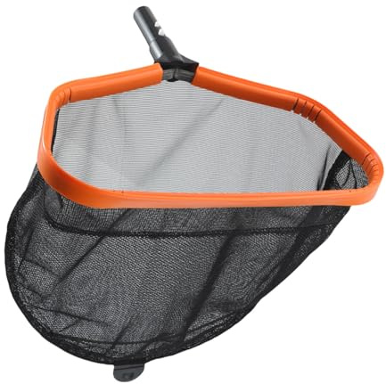 Red de skimmer de piscina con marco de aluminio ligero, gran capacidad, herramienta de limpieza más profunda y eficiente, duradera, gran capacidad, más profunda