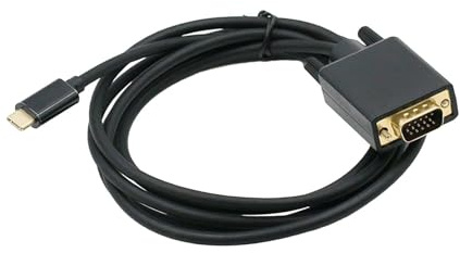 QUXVUIS USB Type C To VGA Cable 6ft Exceptional Adapter Easily Connects Laptops Smartphones Professional 576p Converter Cable USB Type C To VGA Smartphones